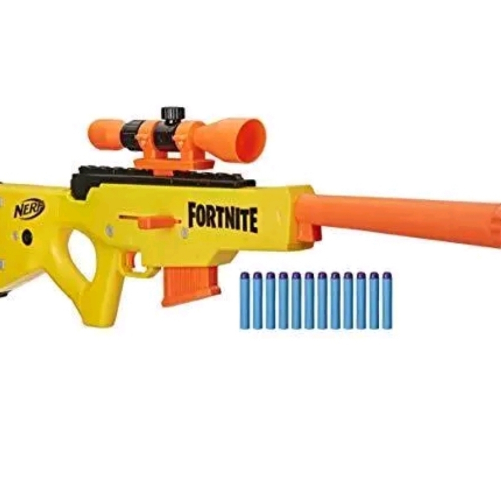 Nerf E75222210 Fortnite Basr-L Bolt Action, Clip Fed Blaster -- Includes